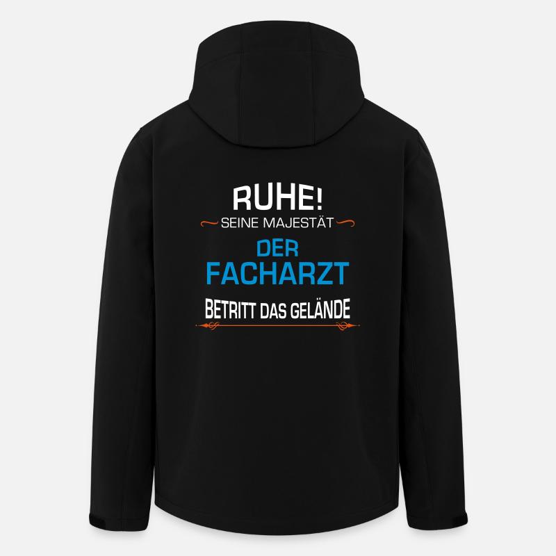 Facharzt Beruf - Recycelte Männer Softshell-Jacke von Stanley/Stella - Schwarz