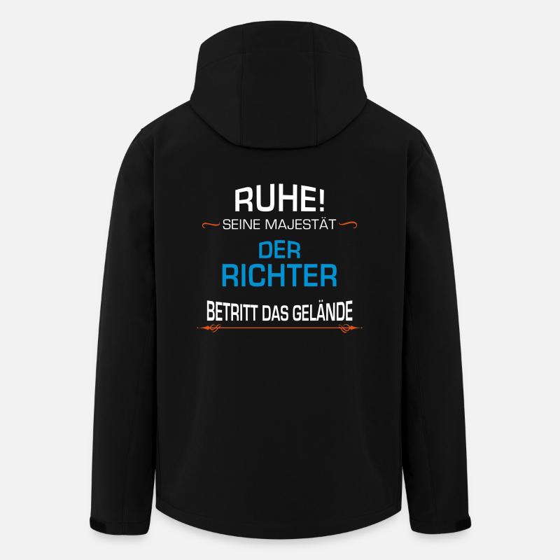 Richter Beruf - Recycelte Männer Softshell-Jacke von Stanley/Stella - Schwarz