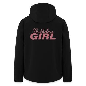 Anniversaire Fille Cool Fête d’anniversaire pour les enfants Filles - Veste softshell homme en polyester recyclé Stanley/Stella - noir - Dos - AI Model Male 185 light (185cm)