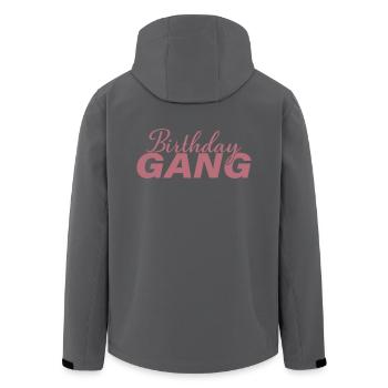 Anniversaire Gang Matching Groupe Fête d’Anniversaire Cadeau - Veste softshell homme en polyester recyclé Stanley/Stella - noir - Dos - AI Model Male 185 light (185cm)