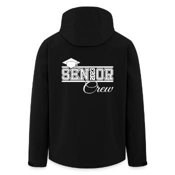 Senior 2023 Crew Proud Crew of Graduated - Men’s Recycled Softshell Jacket by Stanley/Stella - black - Back - AI Model Male 185 light (185cm)