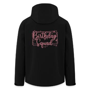 Birthday Squad Matching Gruppe Geburtstagsfeier Geschenk - Recycelte Männer Softshell-Jacke von Stanley/Stella - Schwarz - Hinten - AI Model Male 185 light (185cm)