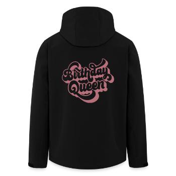 Birthday Queen Women Birthday Party Gift - Men’s Recycled Softshell Jacket by Stanley/Stella - black - Back - AI Model Male 185 light (185cm)