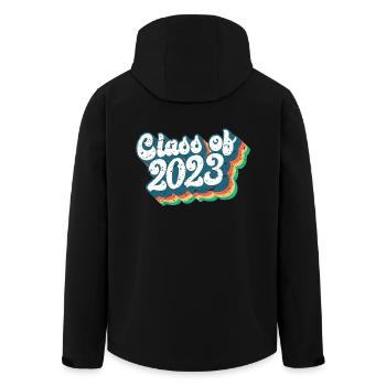 Class Of 2023 Graduation Party Gift For Him & Her - Men’s Recycled Softshell Jacket by Stanley/Stella - black - Back - AI Model Male 185 light (185cm)