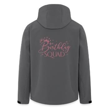 Birthday Squad Matching Gruppe Geburtstagsfeier Geschenk - Recycelte Männer Softshell-Jacke von Stanley/Stella - Schwarz - Hinten - AI Model Male 185 light (185cm)