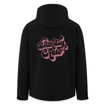 Birthday Crew Matching Gruppe Geburtstagsfeier Outfit - Recycelte Männer Softshell-Jacke von Stanley/Stella - Schwarz - Hinten - AI Model Male 185 light (185cm)