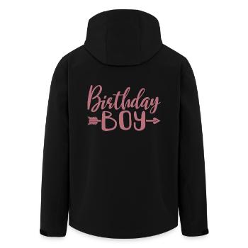 Birthday Boy - Geburtstagsparty Geschenk für Kinder Jungen - Recycelte Männer Softshell-Jacke von Stanley/Stella - Schwarz - Hinten - AI Model Male 185 light (185cm)