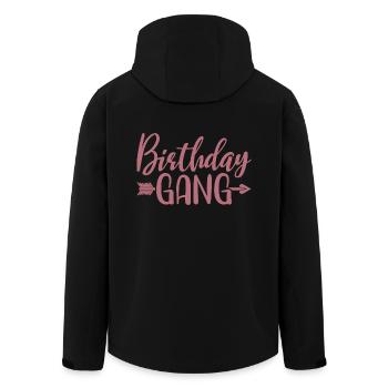 Anniversaire Gang Matching Groupe Fête d’Anniversaire Cadeau - Veste softshell homme en polyester recyclé Stanley/Stella - noir - Dos - AI Model Male 185 light (185cm)