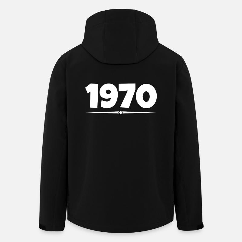 Geschenk von 1970 - Recycelte Männer Softshell-Jacke von Stanley/Stella - Schwarz