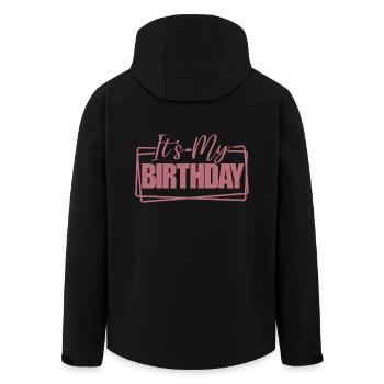 It's My Birthday Cool Birthday Party Geschenk & Outfit - Recycelte Männer Softshell-Jacke von Stanley/Stella - Schwarz - Hinten - AI Model Male 185 light (185cm)