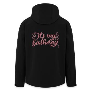 Es ist mein Geburtstag süßes Geburtstagsparty-Geschenk & Outfit - Recycelte Männer Softshell-Jacke von Stanley/Stella - Schwarz - Hinten - AI Model Male 185 light (185cm)