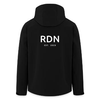 RDN Est. 2023 Diététiste Nutritionniste - Veste softshell homme en polyester recyclé Stanley/Stella - noir - Dos - AI Model Male 185 light (185cm)