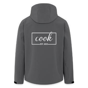 Cook Est. 2023 Étudiant diplômé en art culinaire - Veste softshell homme en polyester recyclé Stanley/Stella - noir - Dos - AI Model Male 185 light (185cm)