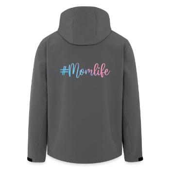 Hashtag Mom Life Muttertag Geschenkidee für Mama - Recycelte Männer Softshell-Jacke von Stanley/Stella - Schwarz - Hinten - AI Model Male 185 light (185cm)