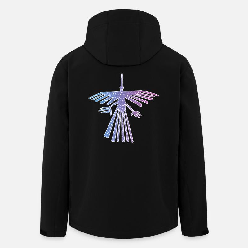 Oiseau de Nazca - Veste softshell homme en polyester recyclé Stanley/Stella - noir