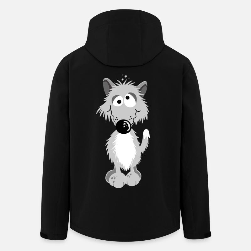 Little Wolf - Men’s Recycled Softshell Jacket by Stanley/Stella - black