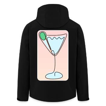 COCKTAIL Boissons Boissons - Veste softshell homme en polyester recyclé Stanley/Stella - noir - Dos - AI Model Male 185 light (185cm)
