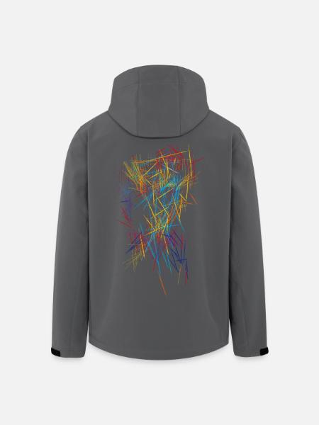 Abstract - Men’s Recycled Softshell Jacket by Stanley/Stella - black