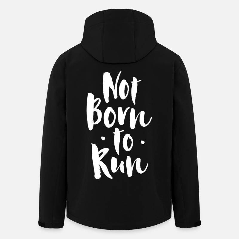 Pas né pour courir - Veste softshell homme en polyester recyclé Stanley/Stella - noir