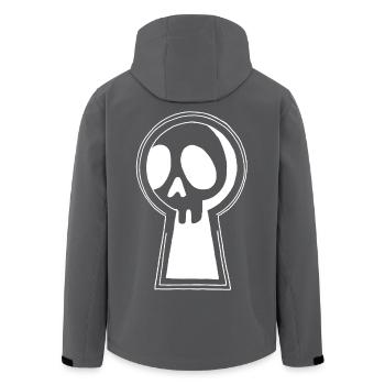 Der Weiße Tod schaut uns zu - Recycelte Männer Softshell-Jacke von Stanley/Stella - Schwarz - Hinten - AI Model Male 185 light (185cm)