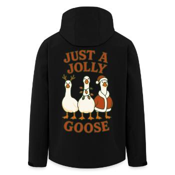 Noël juste une oie joyeuse design amusant - Veste softshell homme en polyester recyclé Stanley/Stella - noir - Dos - AI Model Male 185 light (185cm)