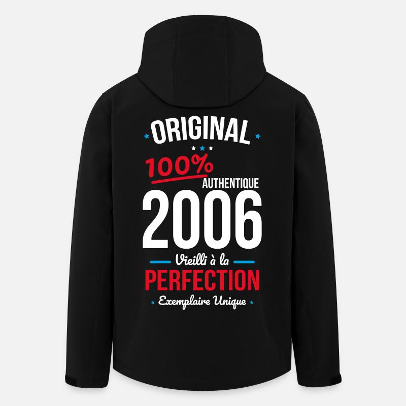 2006 – Original – Einzigartiges Exemplar - Recycelte Männer Softshell-Jacke von Stanley/Stella - Schwarz