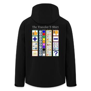 Das Reisende T-Shirt - Recycelte Männer Softshell-Jacke von Stanley/Stella - Schwarz - Hinten - AI Model Male 185 light (185cm)