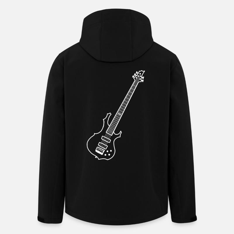 Guitare basse - Veste softshell homme en polyester recyclé Stanley/Stella - noir