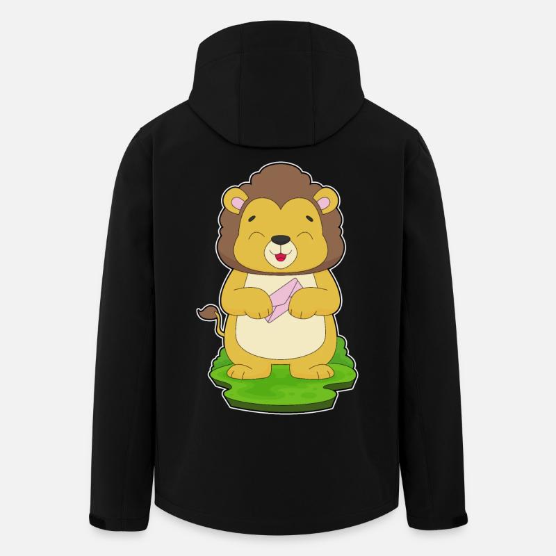 Enveloppe Lion - Veste softshell homme en polyester recyclé Stanley/Stella - noir