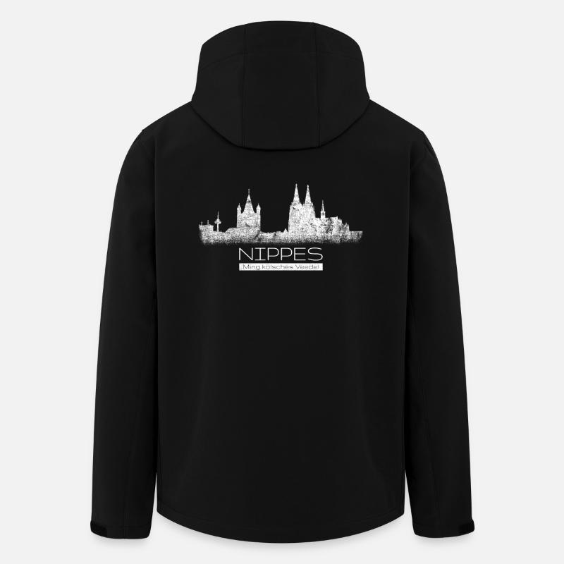 Nippes Ming Kölsches Veedel Heimat Köln Viertel - Recycelte Männer Softshell-Jacke von Stanley/Stella - Schwarz