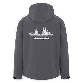 Zollstock Ming Kölsches Veedel Heimat Köln Viertel - Recycelte Männer Softshell-Jacke von Stanley/Stella - Schwarz - Hinten - AI Model Male 185 light (185cm)