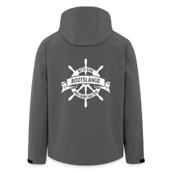 Eine Bootslänge Abstand Halten Kapitän Segler Boot - Recycelte Männer Softshell-Jacke von Stanley/Stella - Schwarz - Hinten - AI Model Male 185 light (185cm)