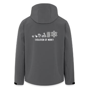 DeFi Évolution de la finance décentralisée de l’argent BTC - Veste softshell homme en polyester recyclé Stanley/Stella - charbon - Dos - AI Model Male 185 light (185cm)