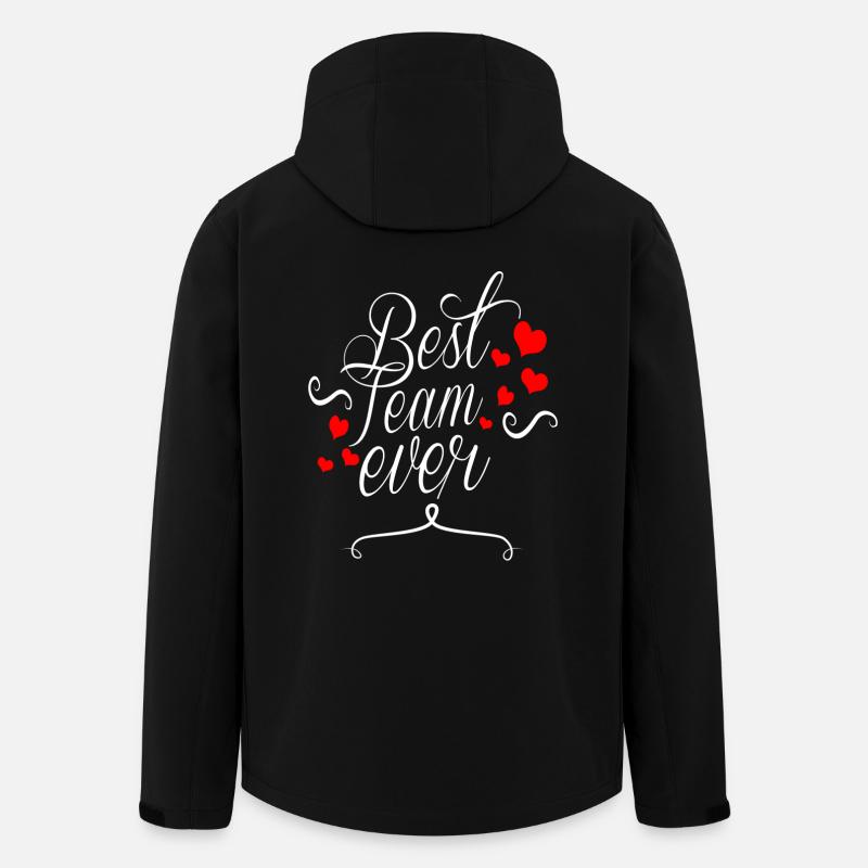 Best Team Ever - Recycelte Männer Softshell-Jacke von Stanley/Stella - Schwarz