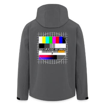 Testbild Error 404 Kostüm Nicht Gefunden Karneval - Recycelte Männer Softshell-Jacke von Stanley/Stella - Schwarz - Hinten - AI Model Male 185 light (185cm)