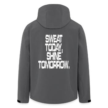 Transpirer aujourd’hui Briller demain Entraînement Sport Fitness - Veste softshell homme en polyester recyclé Stanley/Stella - noir - Dos - AI Model Male 185 light (185cm)