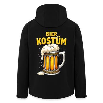 Bier Kostüm Fasching Karneval Alkohol Biertrinker - Recycelte Männer Softshell-Jacke von Stanley/Stella - Schwarz - Hinten - AI Model Male 185 light (185cm)