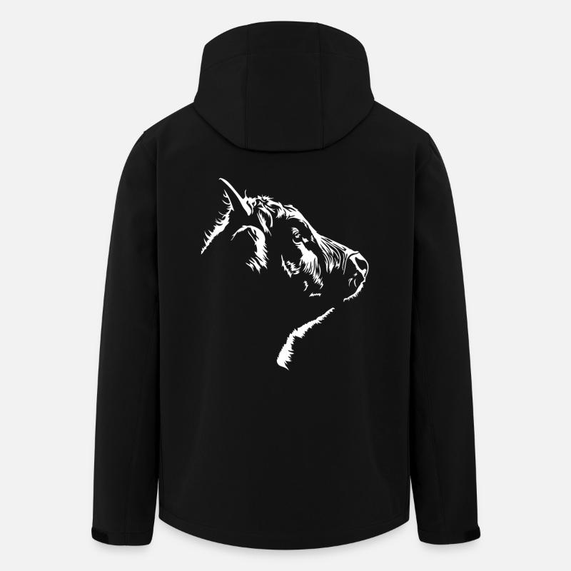 Highland Cow Schottisches Hochlandrind Kuh - Recycelte Männer Softshell-Jacke von Stanley/Stella - Schwarz