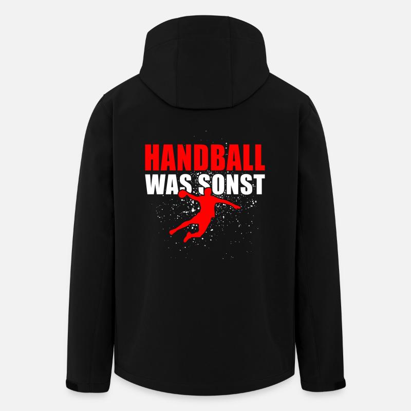 Handball was sonst - Recycelte Männer Softshell-Jacke von Stanley/Stella - Schwarz
