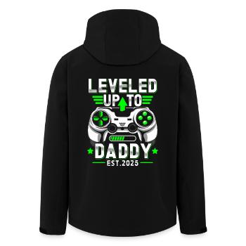 Promoted to dad in 2025 - Men’s Recycled Softshell Jacket by Stanley/Stella - black - Back - AI Model Male 185 light (185cm)