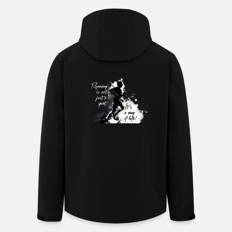 Läufer - Recycelte Männer Softshell-Jacke von Stanley/Stella - Schwarz