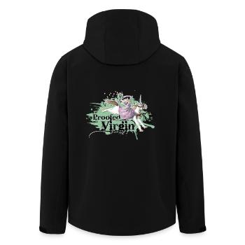shirt de princesse licorne récolement vert vierge - Veste softshell homme en polyester recyclé Stanley/Stella - noir - Dos - AI Model Male 185 light (185cm)