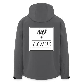 No Love - Recycelte Männer Softshell-Jacke von Stanley/Stella - Schwarz - Hinten - AI Model Male 185 light (185cm)