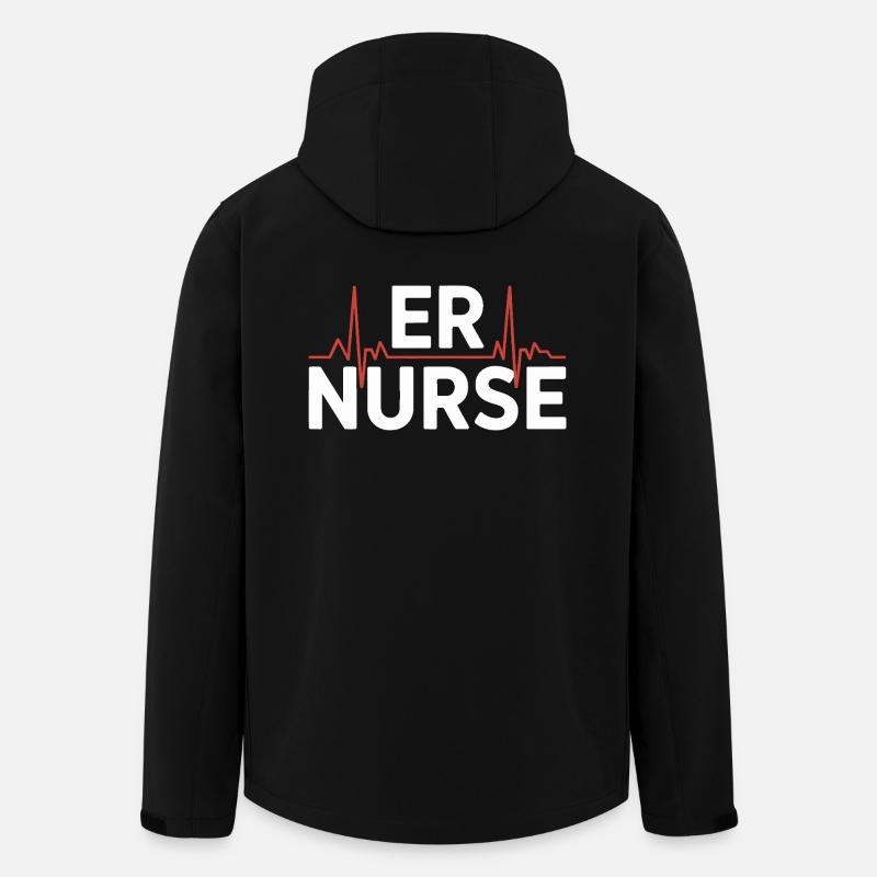 Klinikheld ER-Nurse Logo - Recycelte Männer Softshell-Jacke von Stanley/Stella - Schwarz