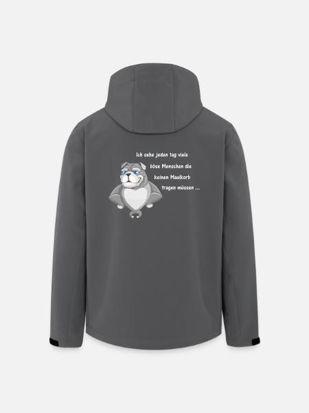 Maulkorb - Recycelte Männer Softshell-Jacke von Stanley/Stella - Schwarz