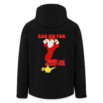 Le père noël est un génie - Veste softshell homme en polyester recyclé Stanley/Stella - noir - Dos - AI Model Male 185 light (185cm)