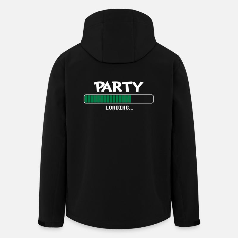 Party loading Ladebalken - Recycelte Männer Softshell-Jacke von Stanley/Stella - Schwarz