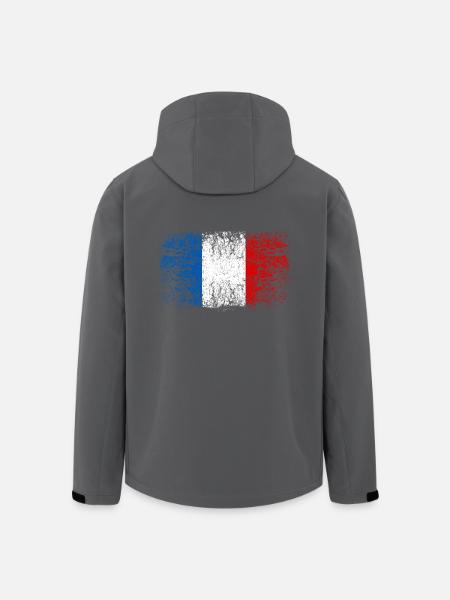 France 002 AllroundDesigns - Men’s Recycled Softshell Jacket by Stanley/Stella - black