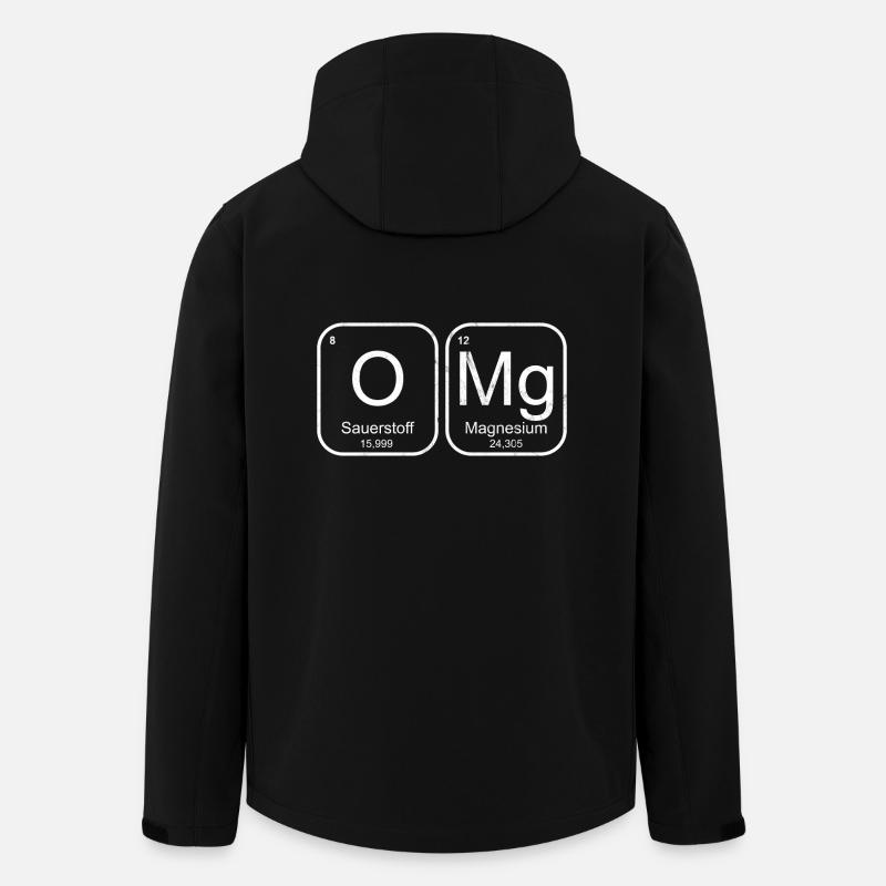 Lehrer OMg Chemie Elemente - Recycelte Männer Softshell-Jacke von Stanley/Stella - Schwarz