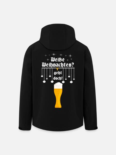 Weiße Weihnachten - Recycelte Männer Softshell-Jacke von Stanley/Stella - Schwarz